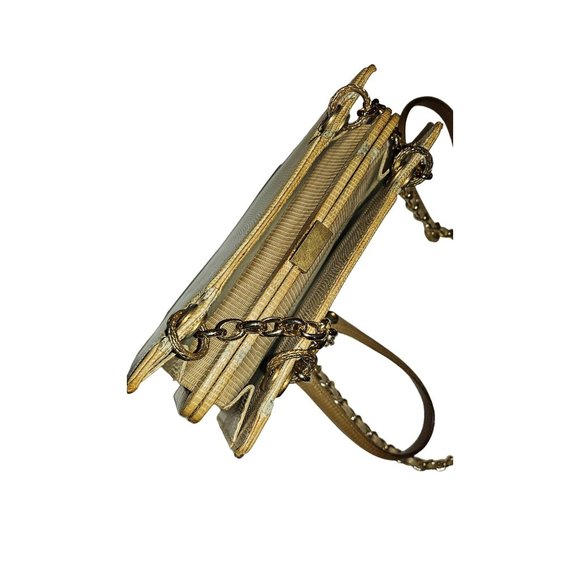 Gucci Honey Reptile Leather 2-way Bucket Bag w Chain Strap - Picture 2 of 16